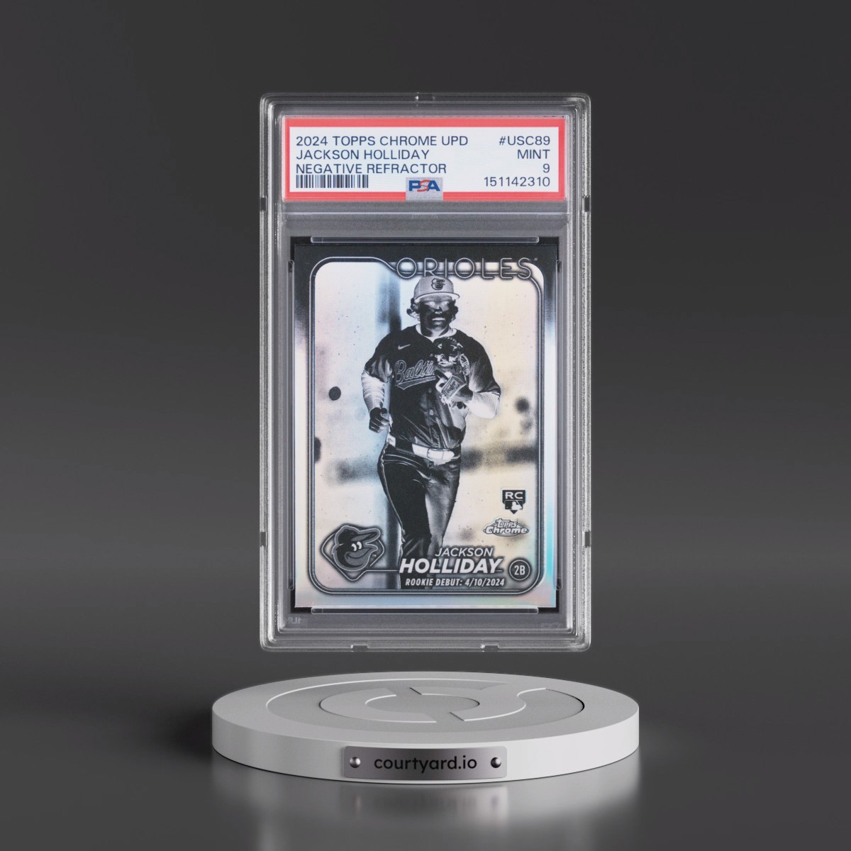 2024 Topps Chrome Update #USC89 Jackson Holliday - Negative Refractor (PSA 9 MINT)