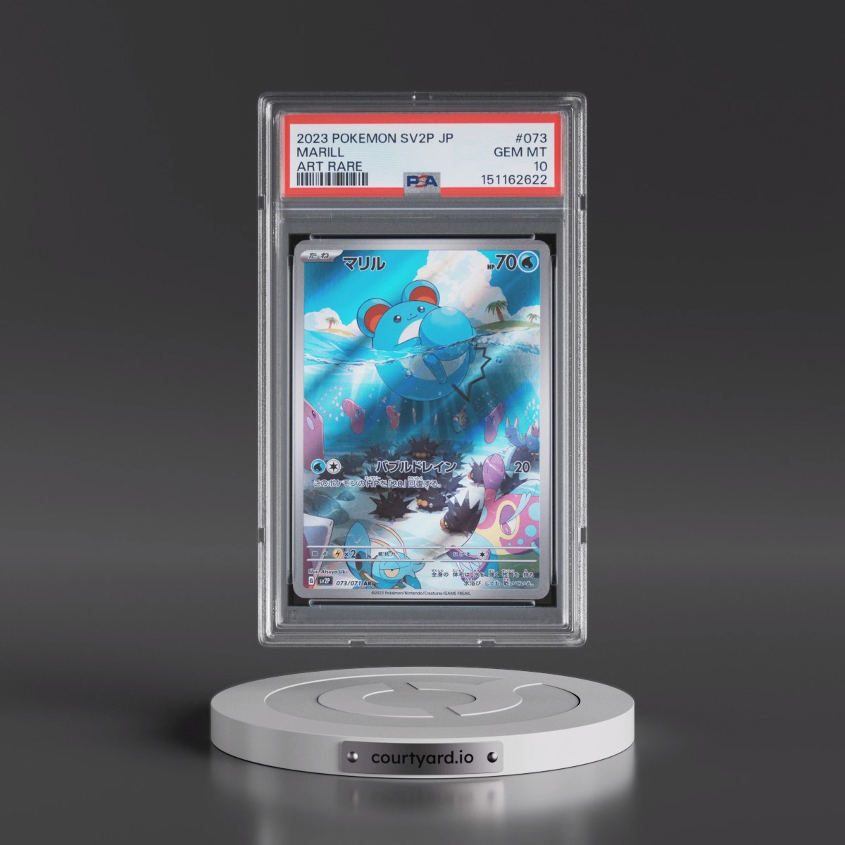 2023 Pokémon Sv2p-Snow Hazard #073 Marill - Art Rare (PSA 10 GEM MINT)