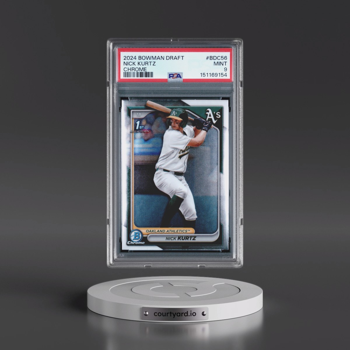 2024 Bowman Draft #BDC56 Nick Kurtz - Chrome (PSA 9 MINT)