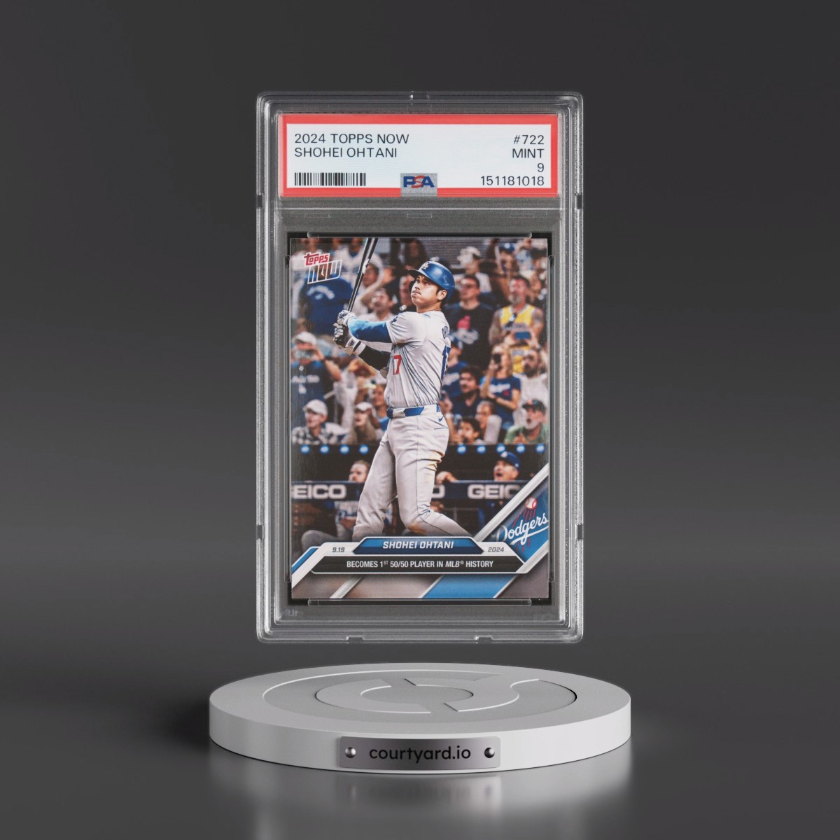 2024 Topps Now #722 Shohei Ohtani (PSA 9 MINT)