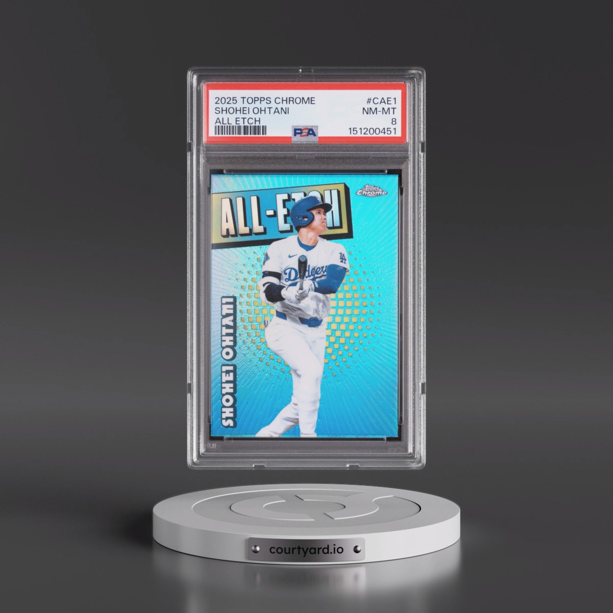2025 Topps Chrome All Etch #CAE1 Shohei Ohtani (PSA 8 NM-MT)