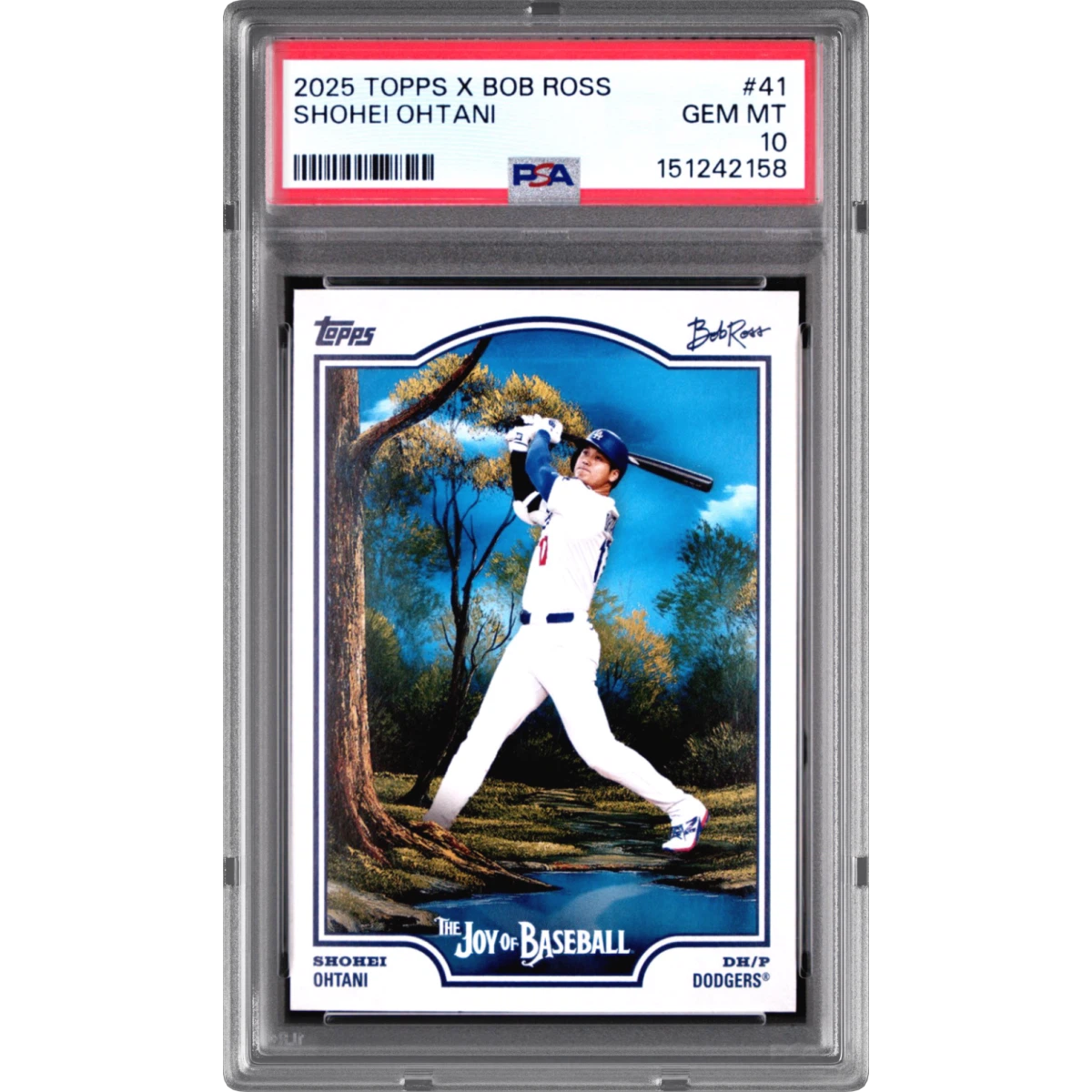 2025 Topps X Bob Ross the Joy of Baseball #41 Shohei Ohtani (PSA 10 GEM MINT)