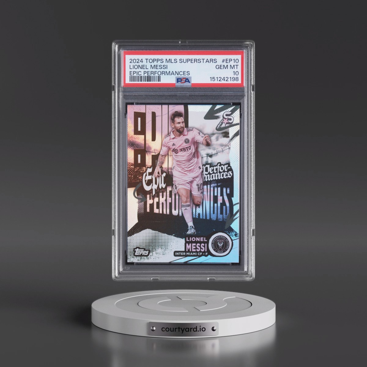 2024 Topps MLS Superstars Epic Performances #EP10 Lionel Messi (PSA 10 GEM MINT)
