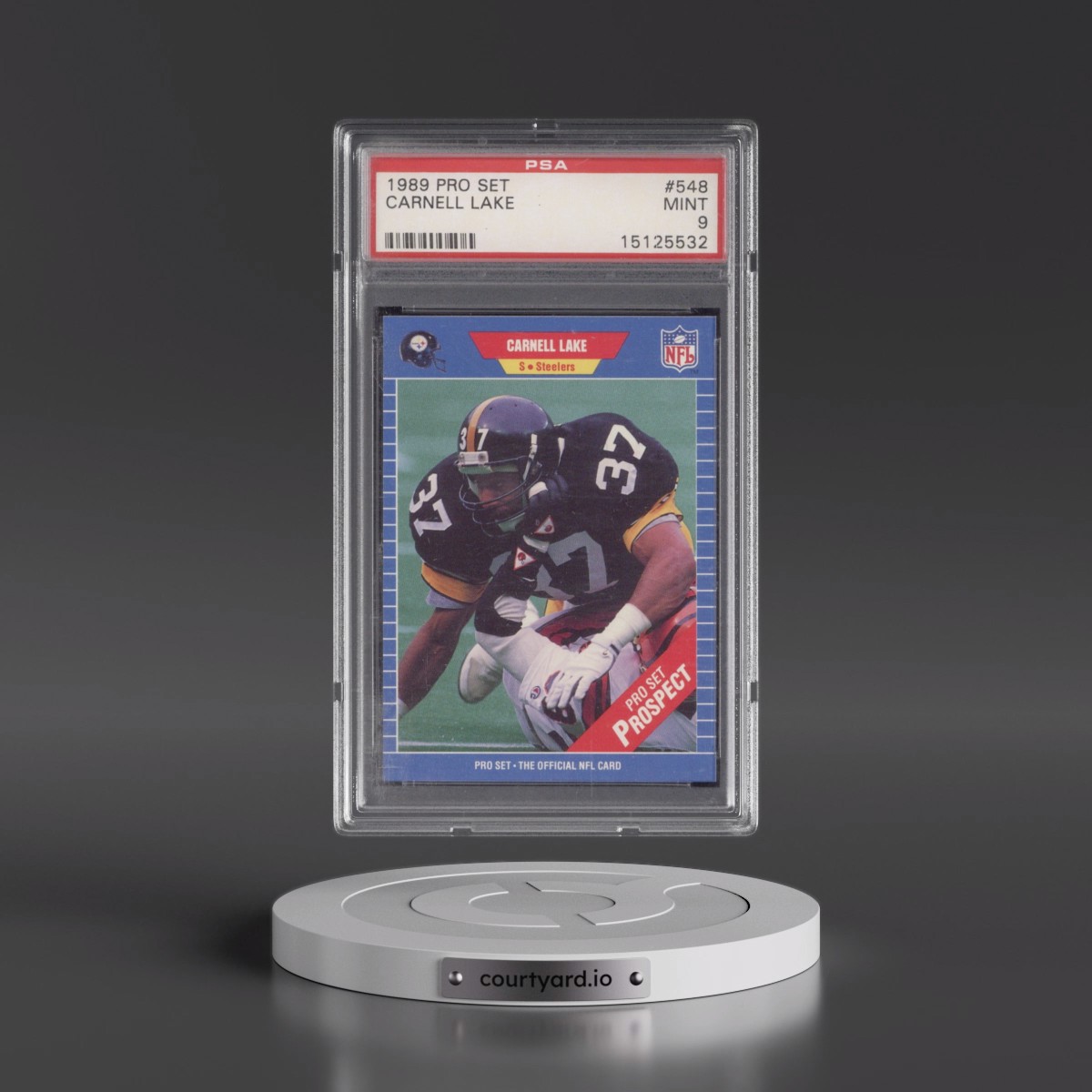 1989 Pro Set Carnell Lake #548 PSA 9