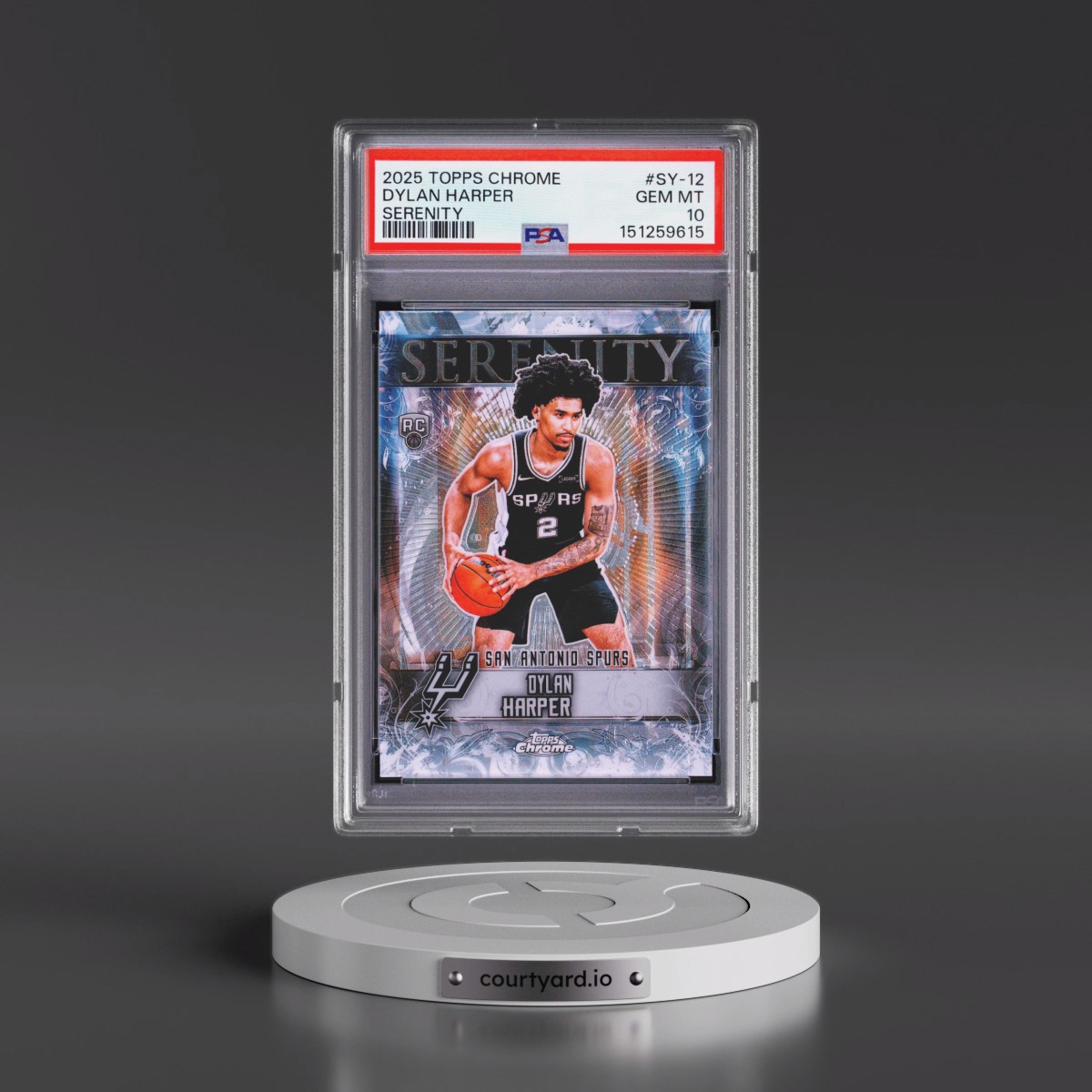 2025 Topps Chrome Serenity #SY-12 Dylan Harper (PSA 10 GEM MINT)