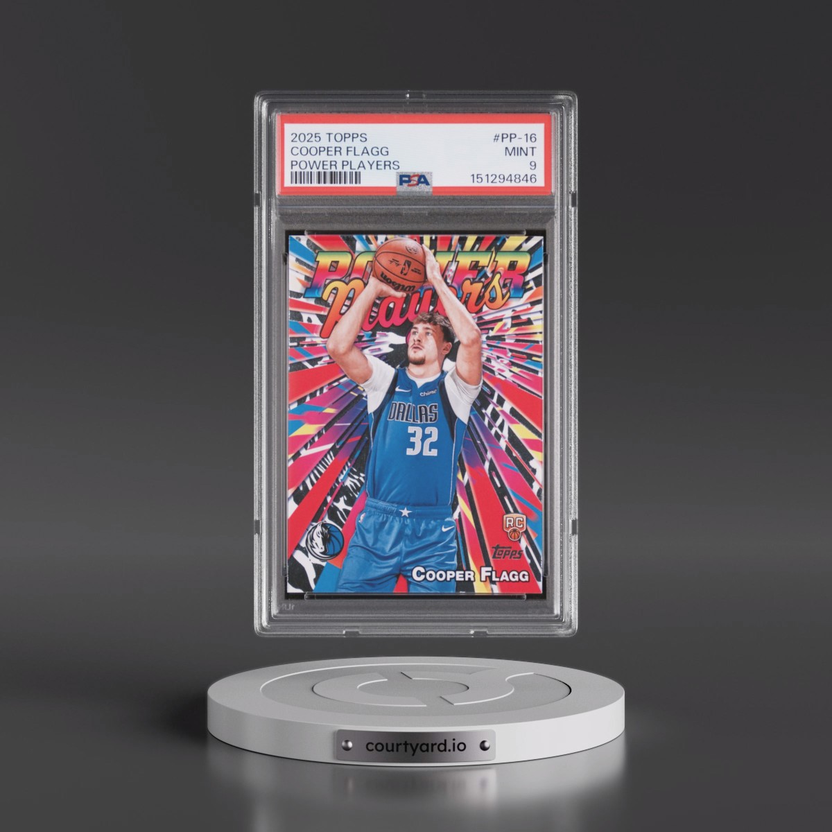 2025 Topps Power Players #PP-16 Cooper Flagg (PSA 9 MINT)