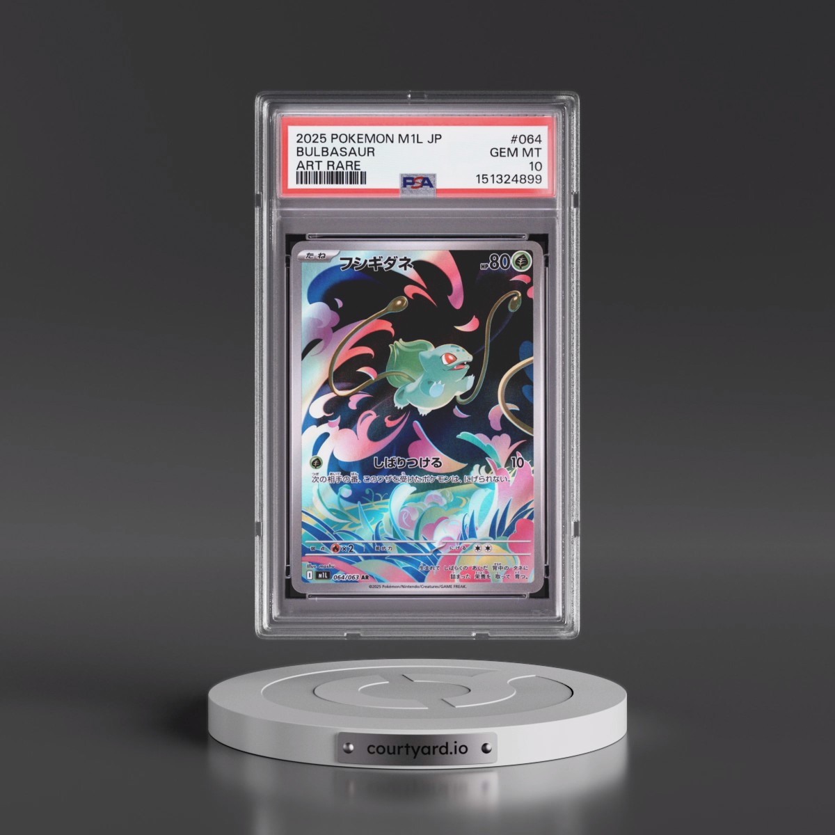 2025 Pokémon M1l-Mega Brave #064 Bulbasaur - Art Rare (PSA 10 GEM MINT)
