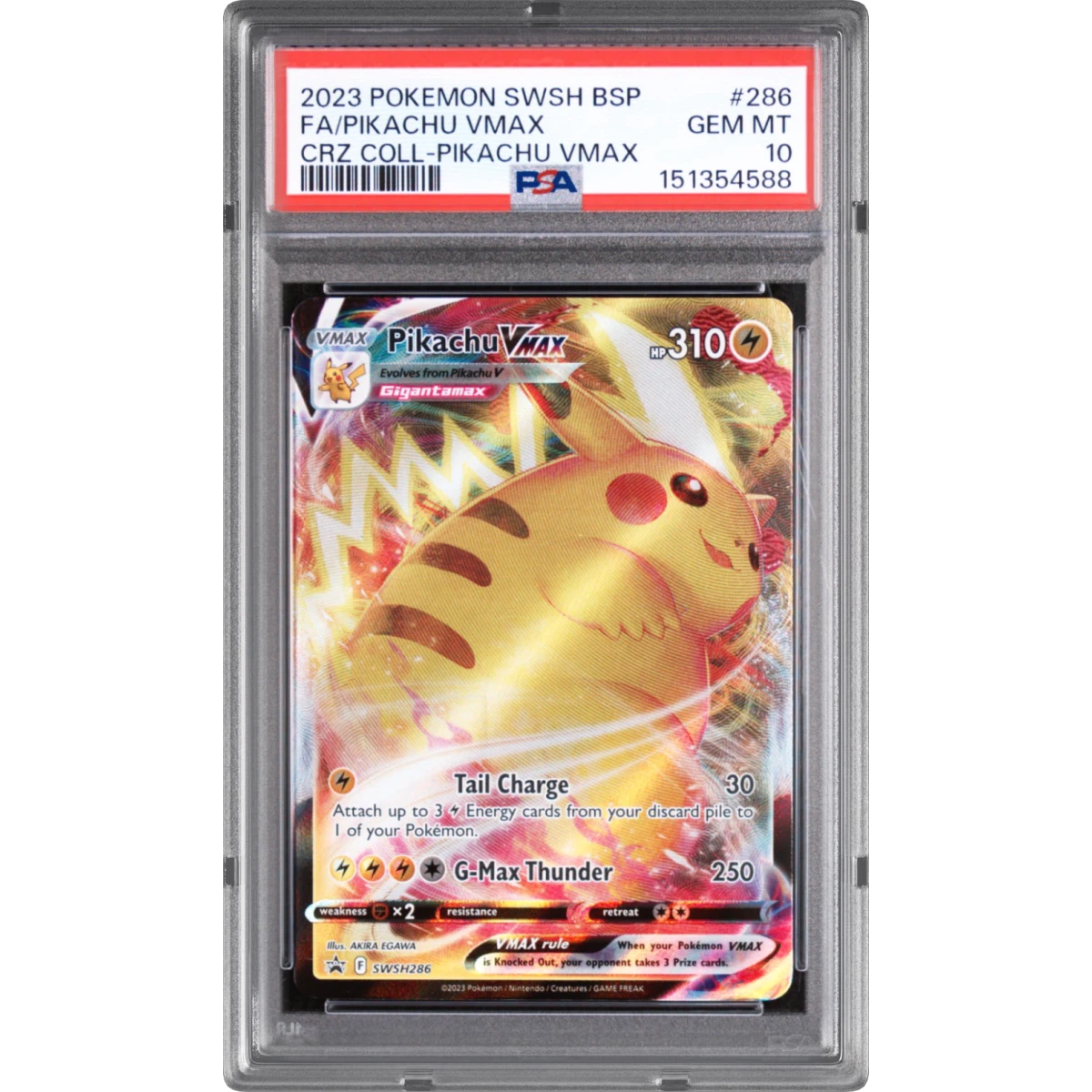 Pikachu Vmax card artwork