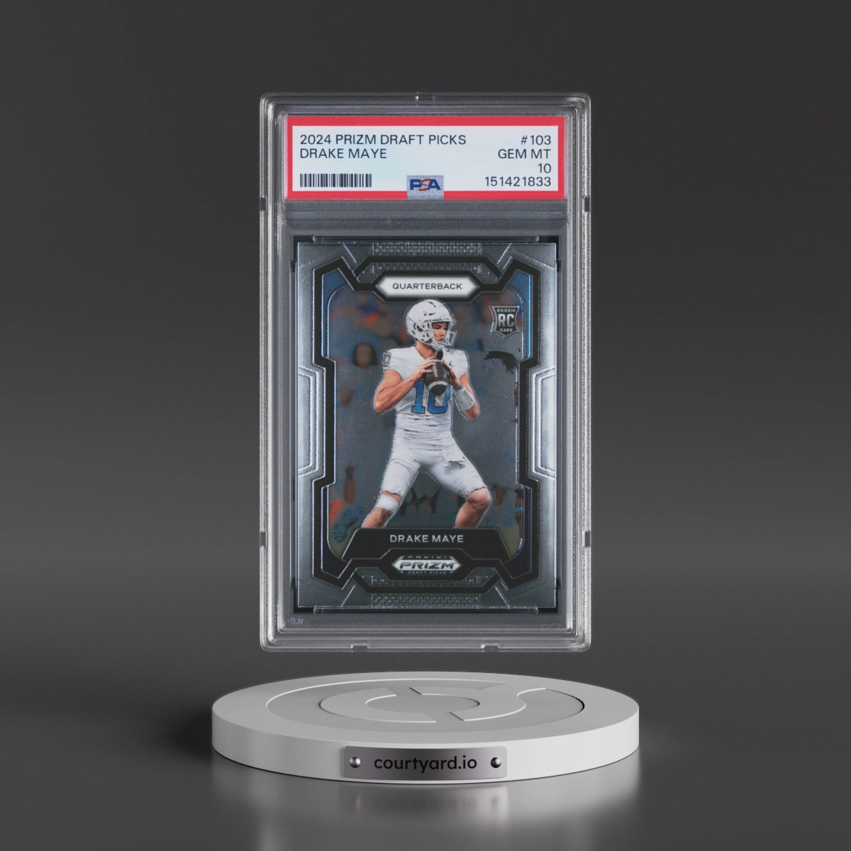 2024 Panini Prizm Draft Picks #103 Drake Maye (PSA 10 GEM MINT)