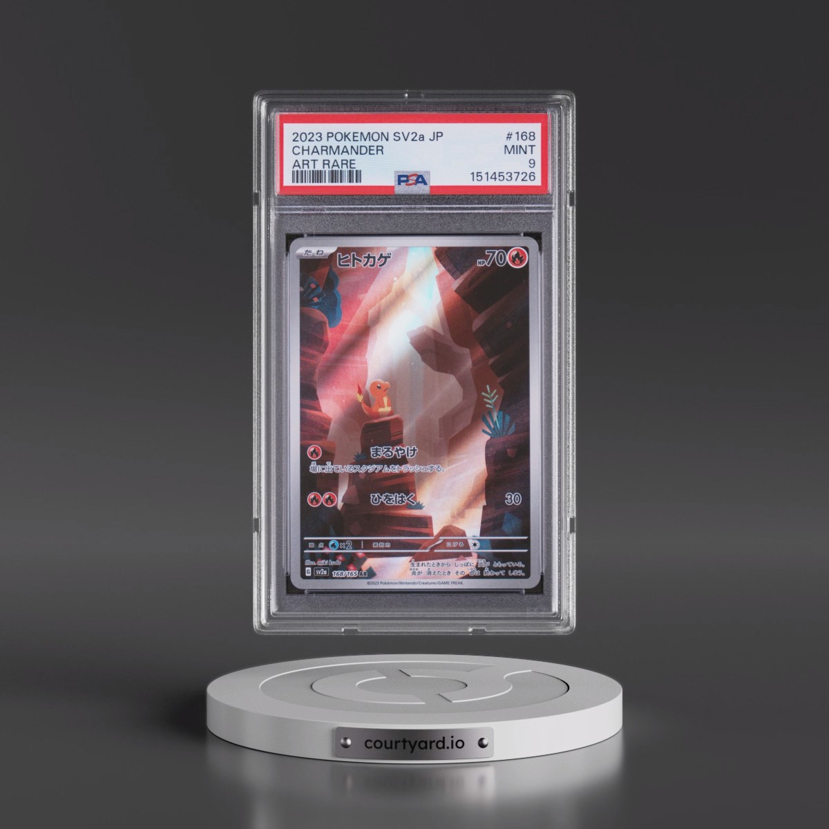 2023 Pokémon Sv2a-Pokémon 151 #168 Charmander - Art Rare (PSA 9 MINT)