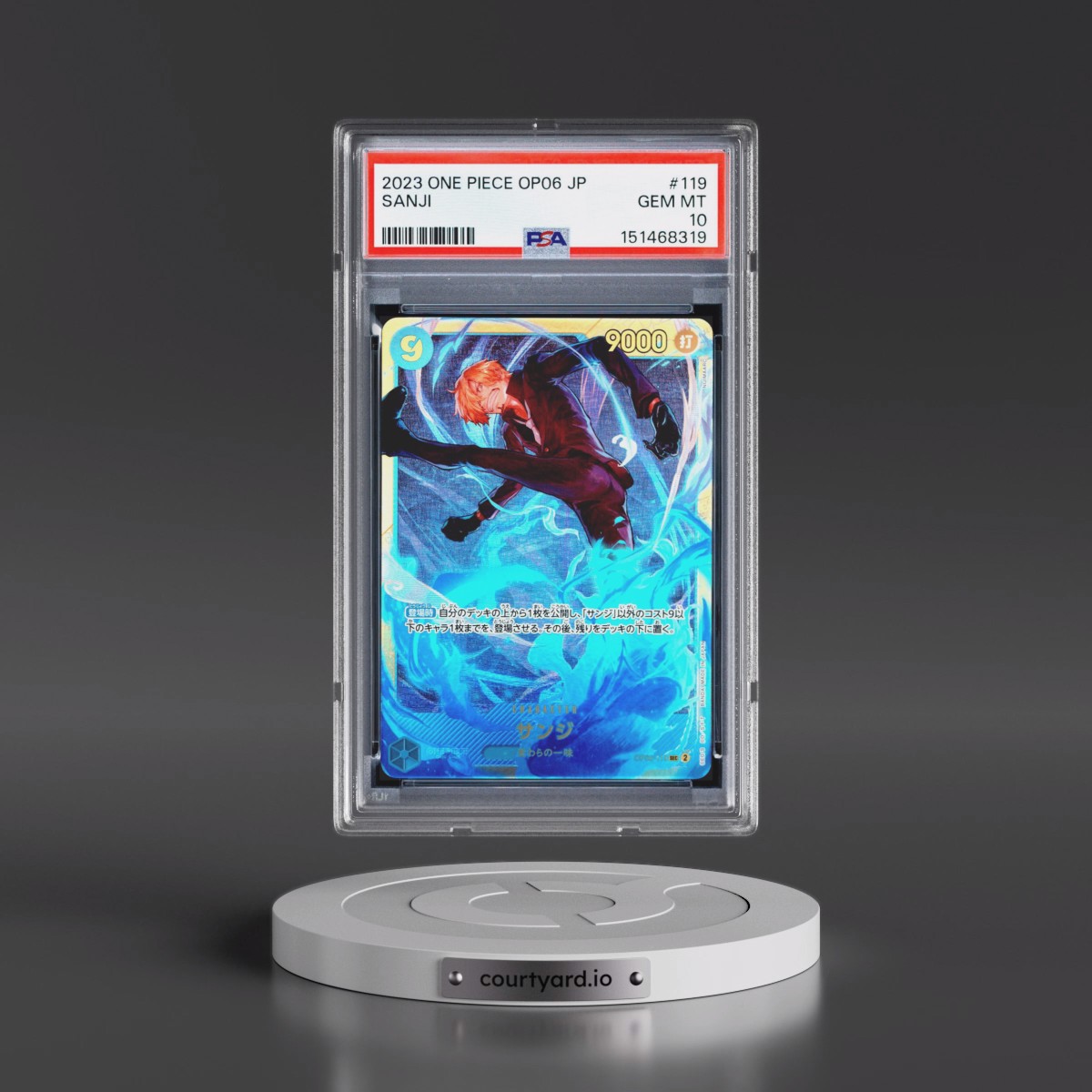 2023 One Piece Japanese OP06-Wings of the Captain #119 Sanji (PSA 10 GEM MINT)