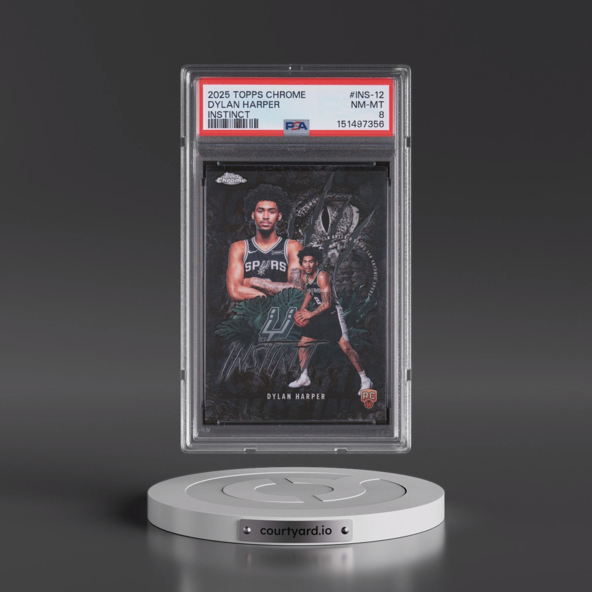 2025 Topps Chrome Instinct #INS-12 Dylan Harper (PSA 8 NM-MT)