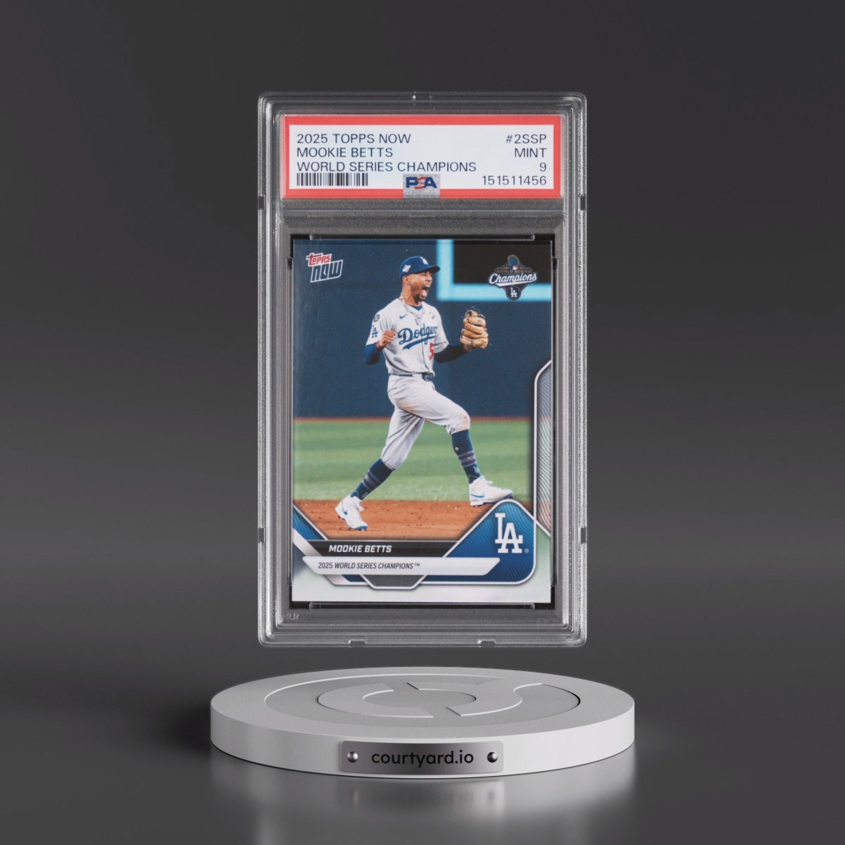 2025 Topps Now los Angeles Dodgers World Series Champions #2SSP Mookie Betts (PSA 9 MINT)