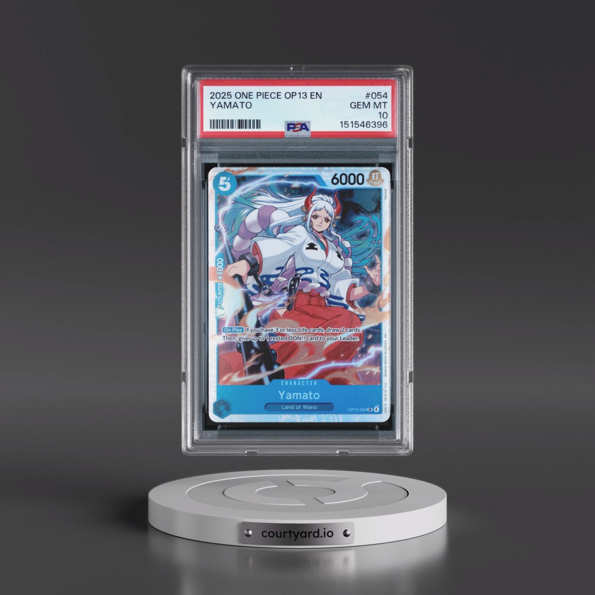 2025 One Piece OP13-Carrying on His Will #054 Yamato (PSA 10 GEM MINT)