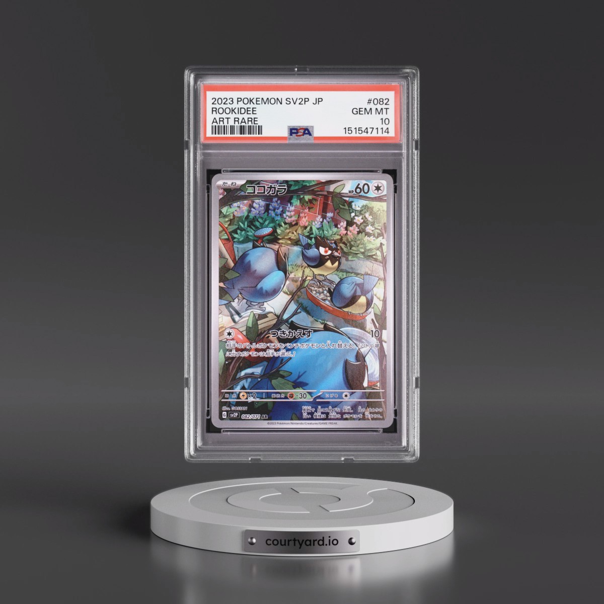 2023 Pokémon Sv2p-Snow Hazard #082 Rookidee - Art Rare (PSA 10 GEM MINT)