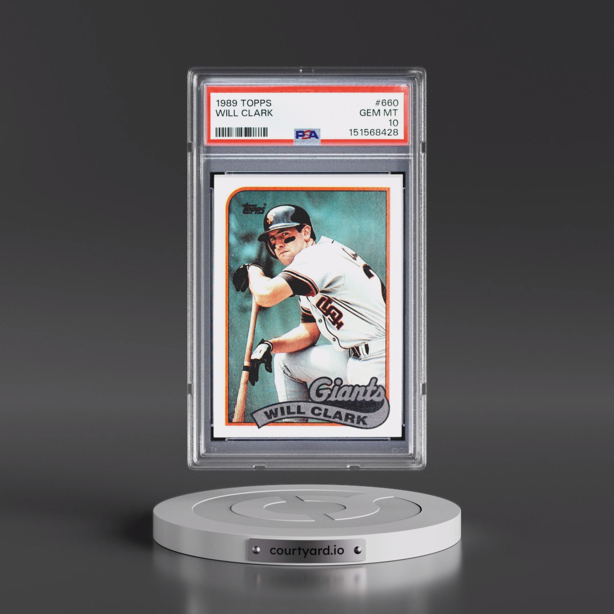1989 Topps #660 Will Clark (PSA 10 GEM MINT)
