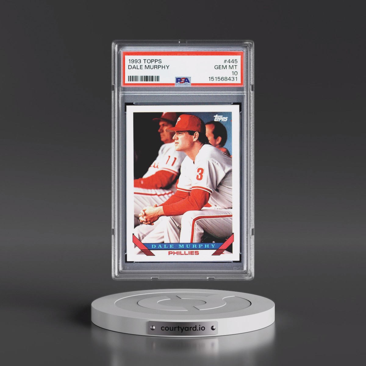 1993 Topps #445 Dale Murphy (PSA 10 GEM MINT)
