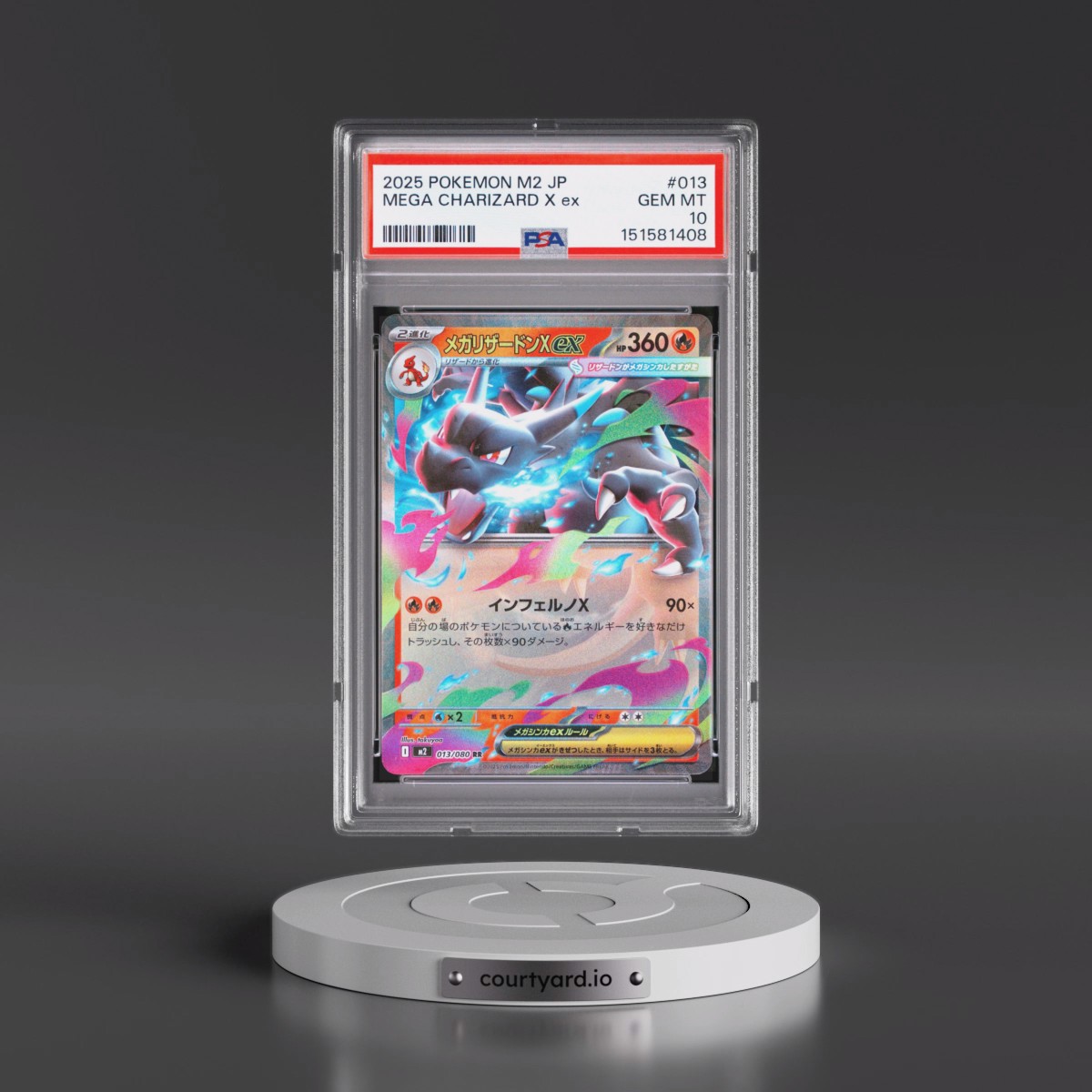 2025 Pokémon M2-Inferno X Mega Charizard X EX - Holo #013 PSA 10