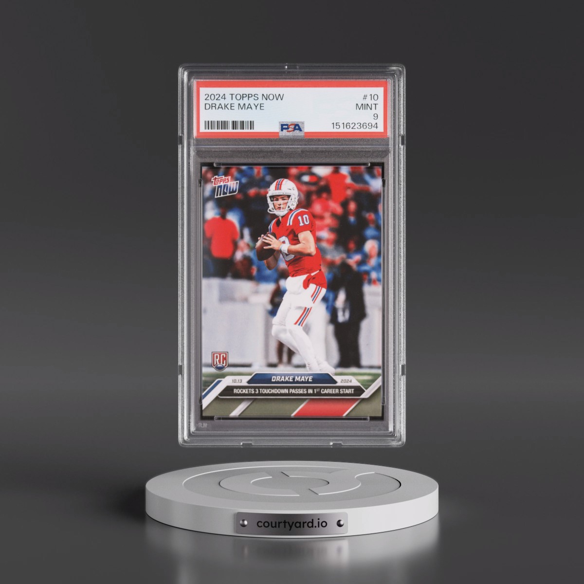 2024 Topps Now #10 Drake Maye (PSA 9 MINT)