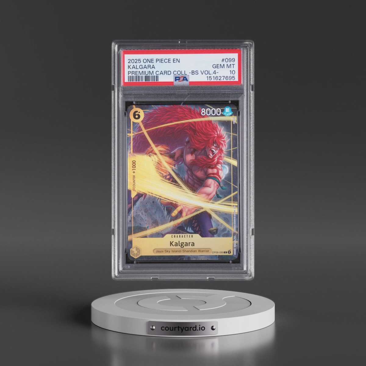 2025 One Piece Premium Card Collection -Best Selection Vol.4 #099 Kalgara (PSA 10 GEM MINT)