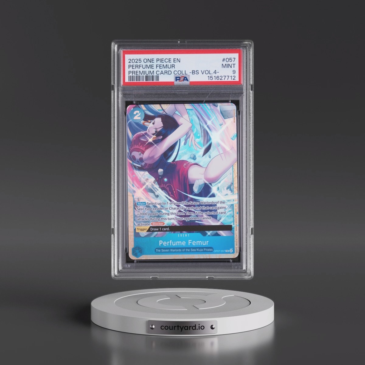 2025 One Piece Premium Card Collection -Best Selection Vol.4 #057 Perfume Femur (PSA 9 MINT)