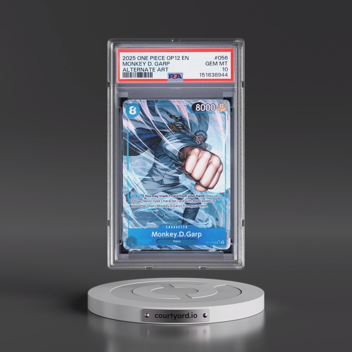 2025 One Piece OP12-Legacy of the Master #056 Monkey D. Garp - Alternate Art (PSA 10 GEM MINT)
