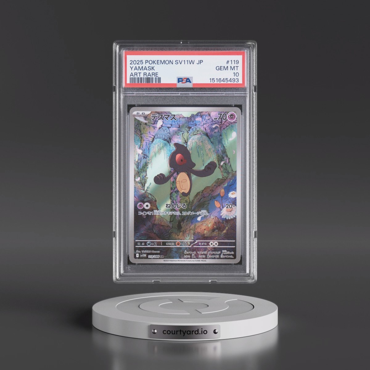 2025 Pokémon Sv11w-White Flare #119 Yamask - Art Rare (PSA 10 GEM MINT)