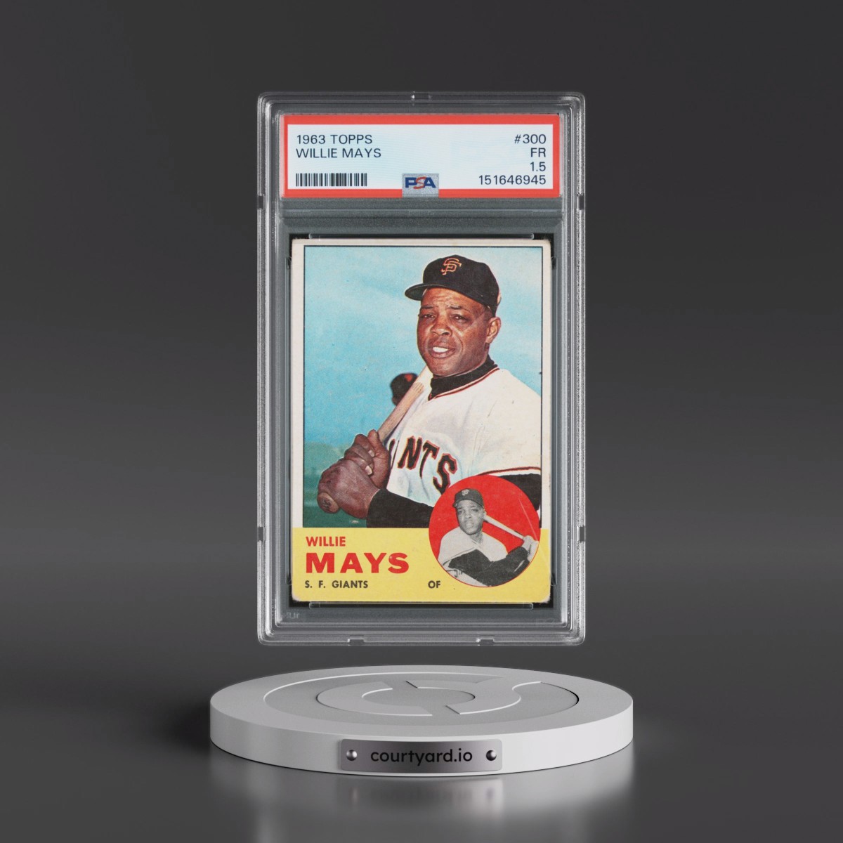 1963 Topps #300 Willie Mays (PSA 1.5 FR)