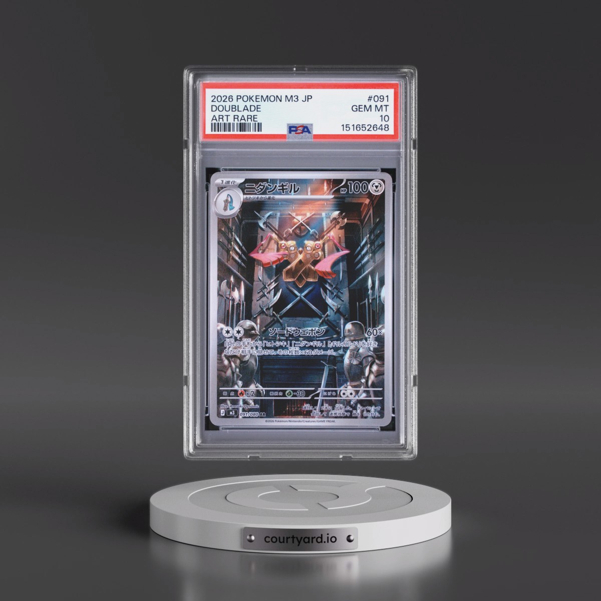 2026 Pokémon M3-Nullifying Zero #091 Doublade - Art Rare (PSA 10 GEM MINT)