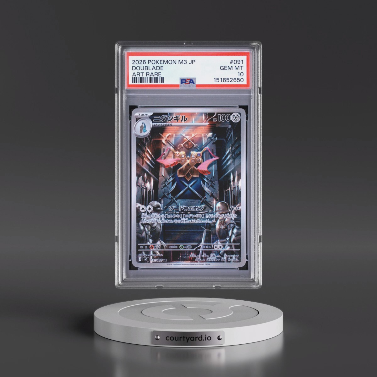 2026 Pokémon M3-Nullifying Zero #091 Doublade - Art Rare (PSA 10 GEM MINT)