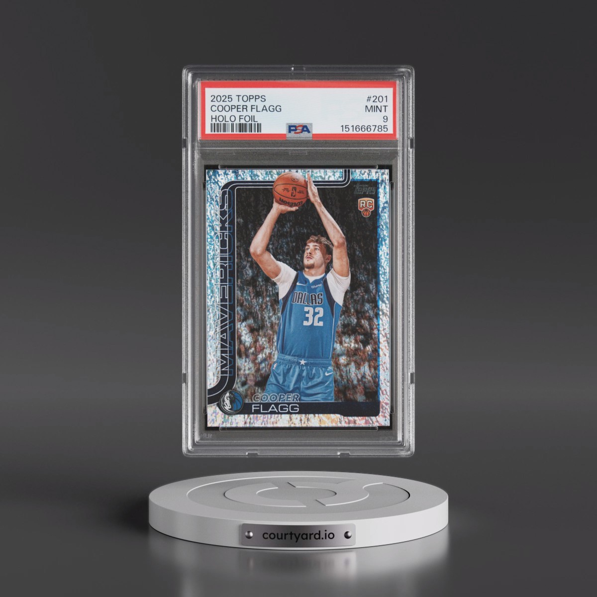 2025 Topps #201 Cooper Flagg - Holo Foil (PSA 9 MINT)