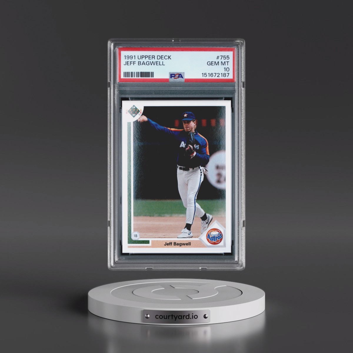1991 Upper Deck #755 Jeff Bagwell (PSA 10 GEM MINT)