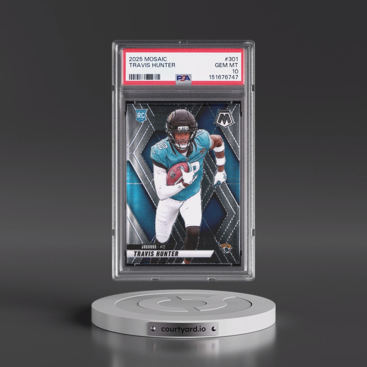 2025 Panini Mosaic #301 Travis Hunter (PSA 10 GEM MINT)