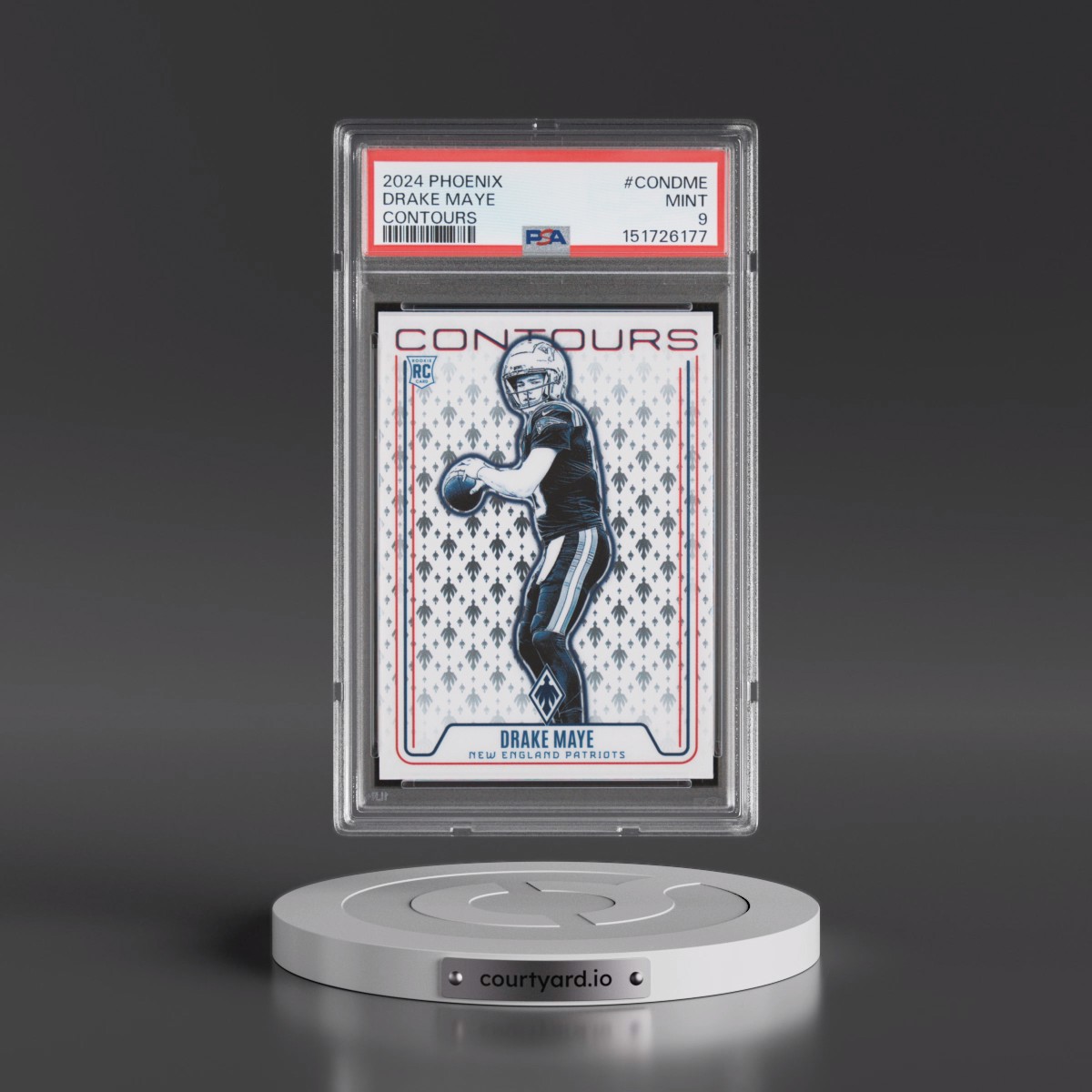 2024 Panini Phoenix Contours #CONDME Drake Maye (PSA 9 MINT)