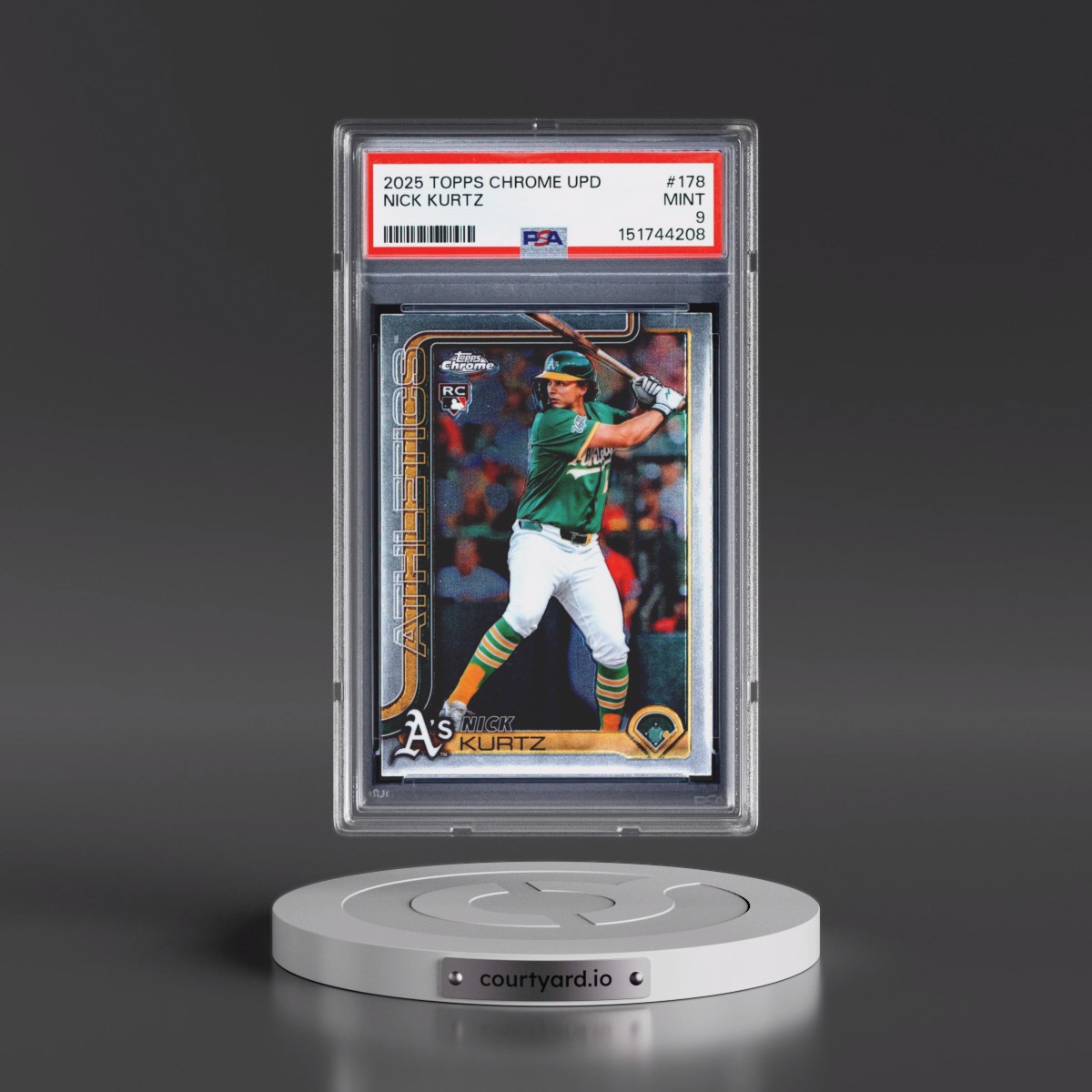 2025 Topps Chrome Update #178 Nick Kurtz (PSA 9 MINT)
