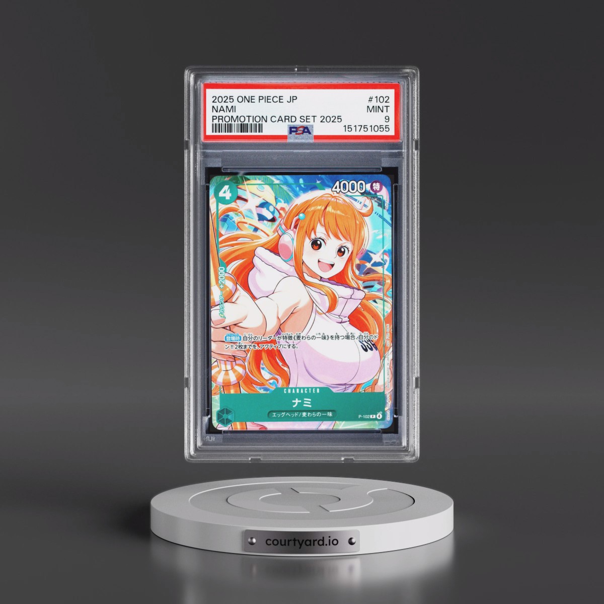 2025 One Piece Japanese Promotion Card Set 2025 #102 Nami (PSA 9 MINT)
