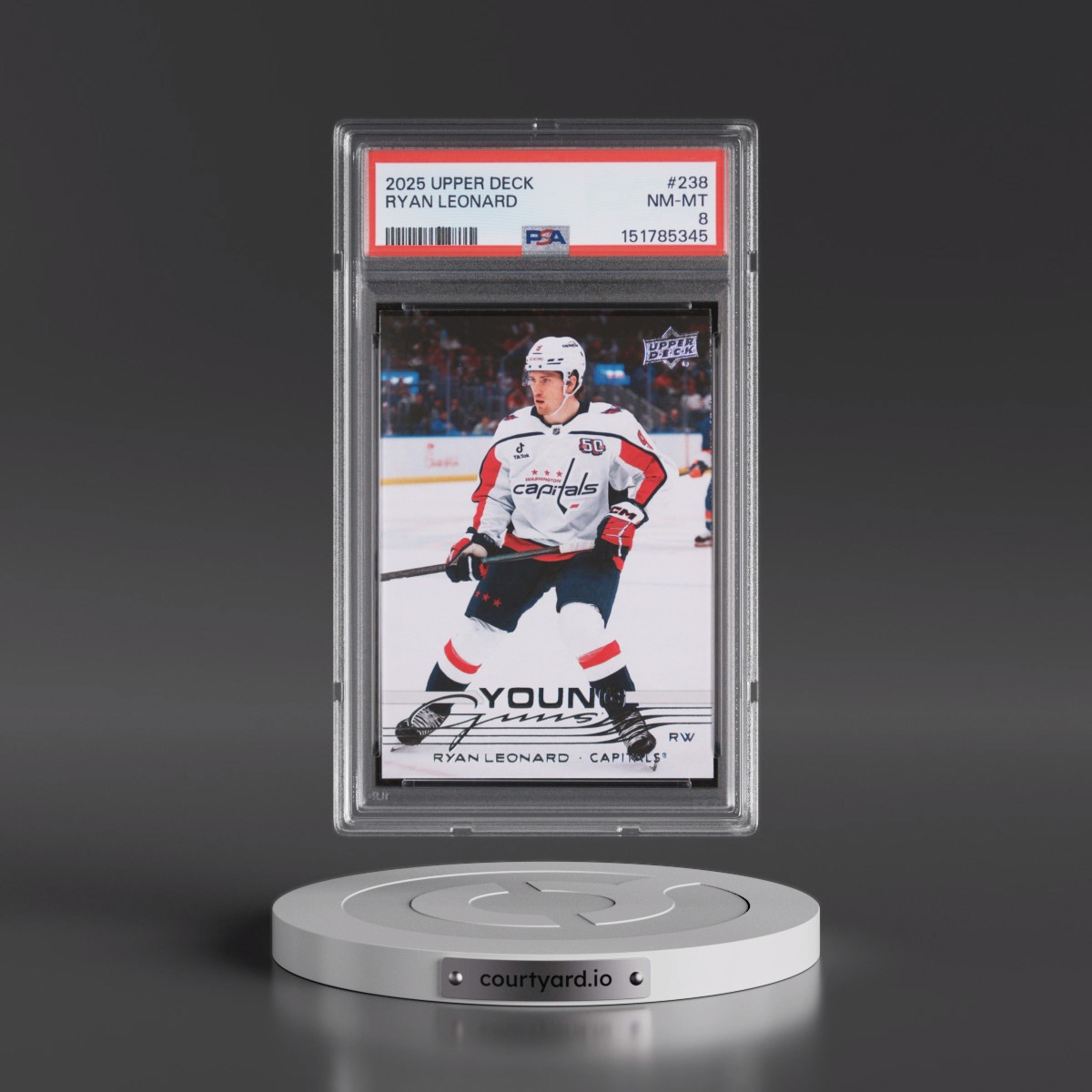 2025 Upper Deck #238 Ryan Leonard (PSA 8 NM-MT)