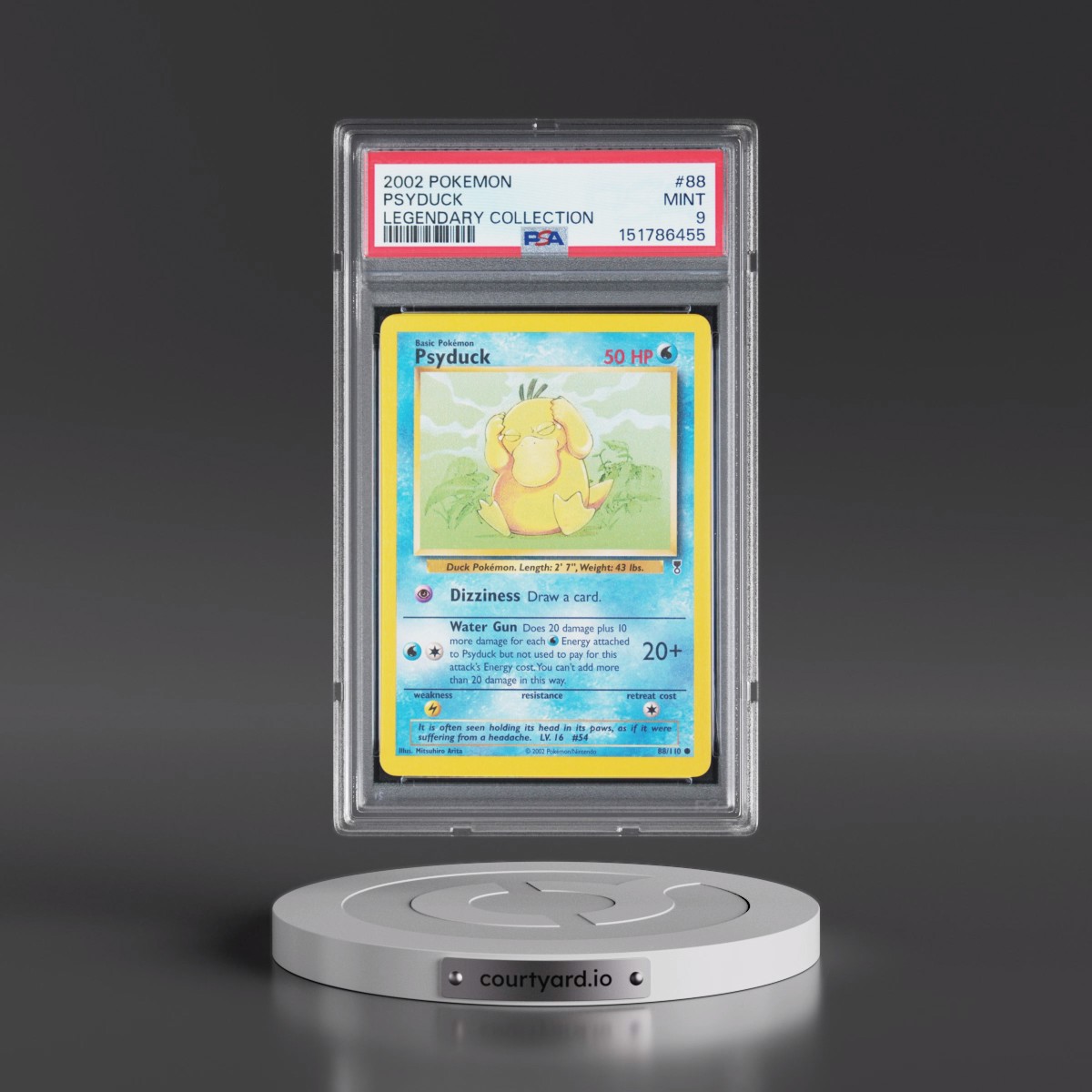 2002 Pokémon Legendary Collection #88 Psyduck (PSA 9 MINT)