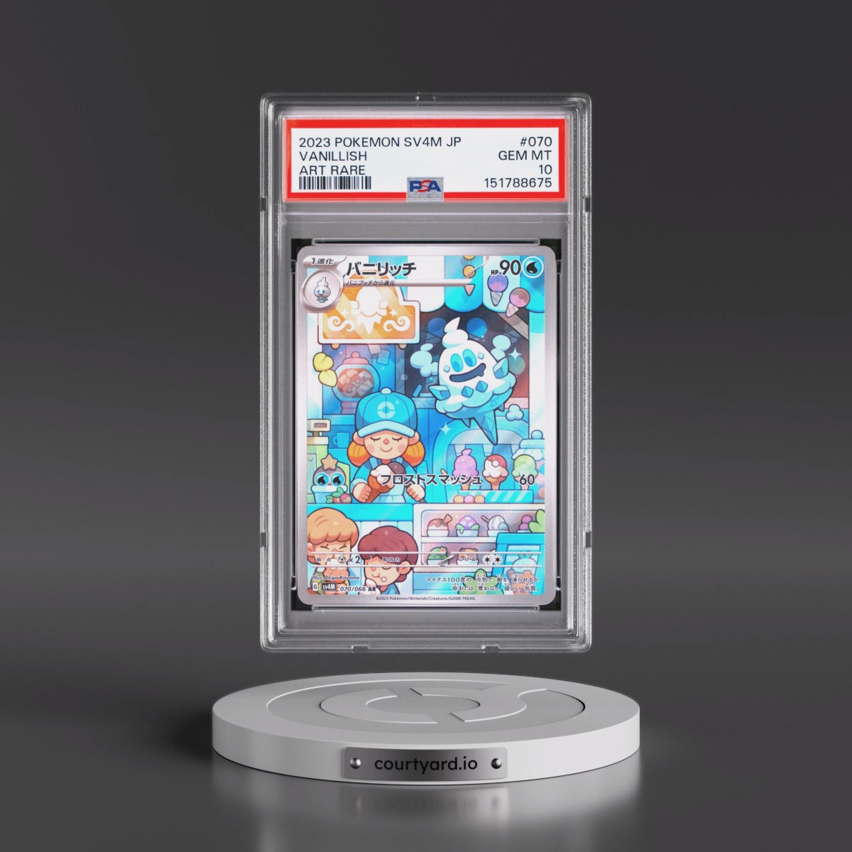2023 Pokémon Sv4m-Future Flash #070 Vanillish - Art Rare (PSA 10 GEM MINT)