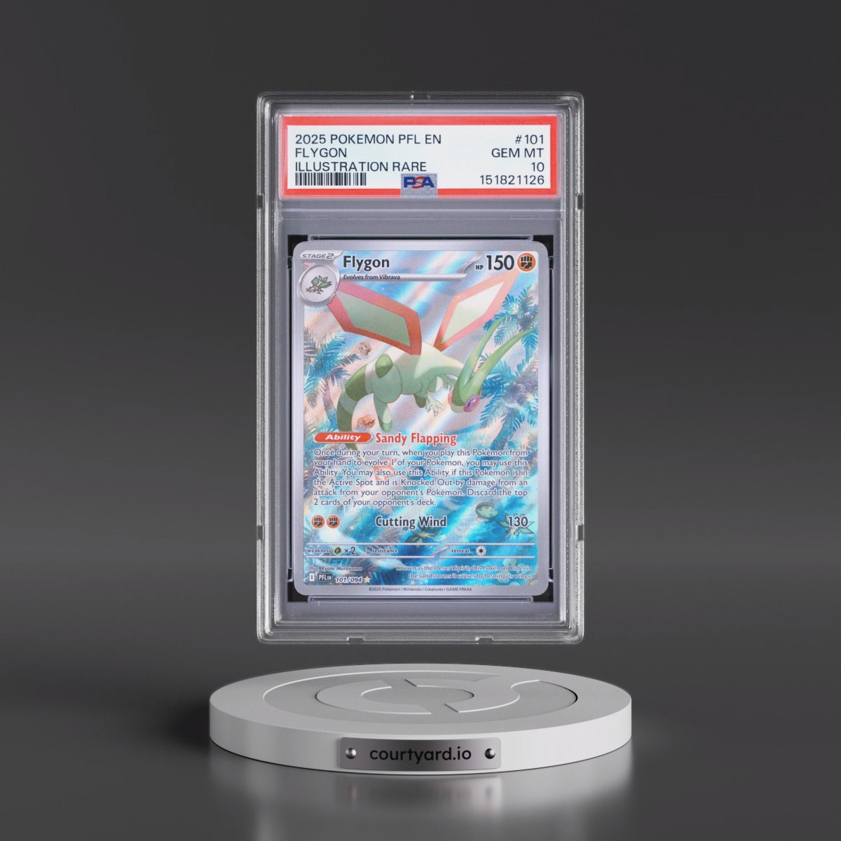 2025 Pokémon Pfl EN-Phantasmal Flames #101 Flygon - Illustration Rare (PSA 10 GEM MINT)