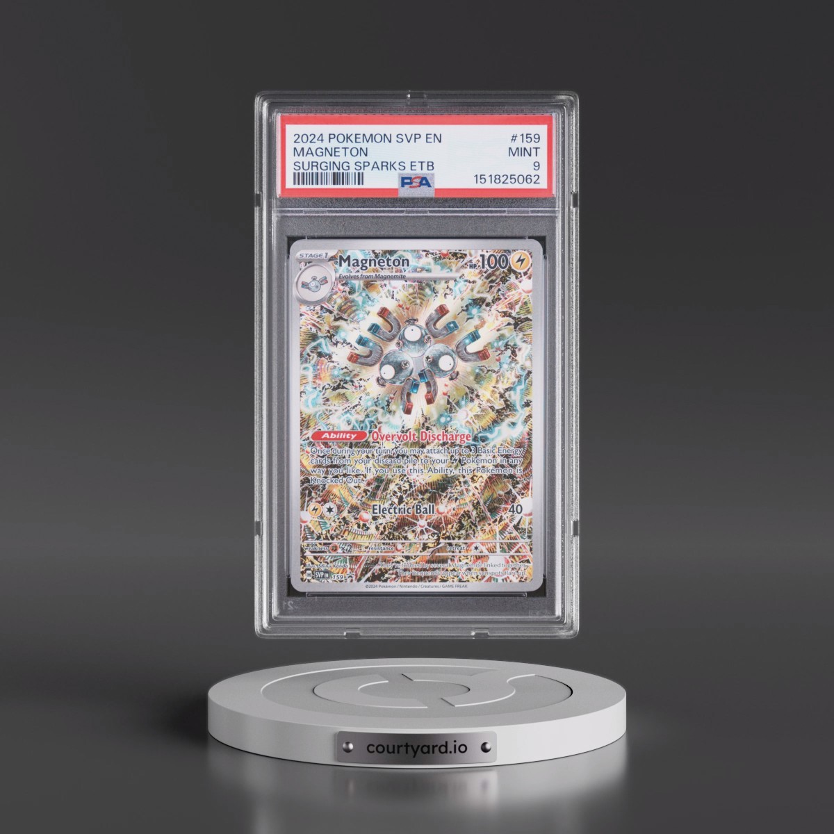 2024 Pokémon Svp EN-SV Black Star Promo #159 Magneton - Surging Sparks Elite Trainer Box (PSA 9 MINT)