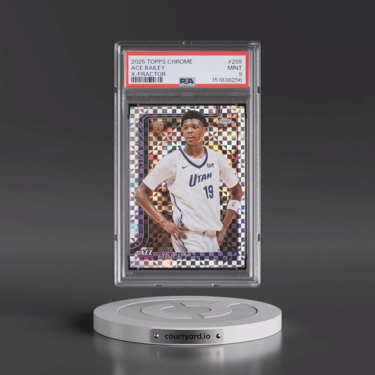2025 Topps Chrome #255 Ace Bailey - X-Fractor (PSA 9 MINT)