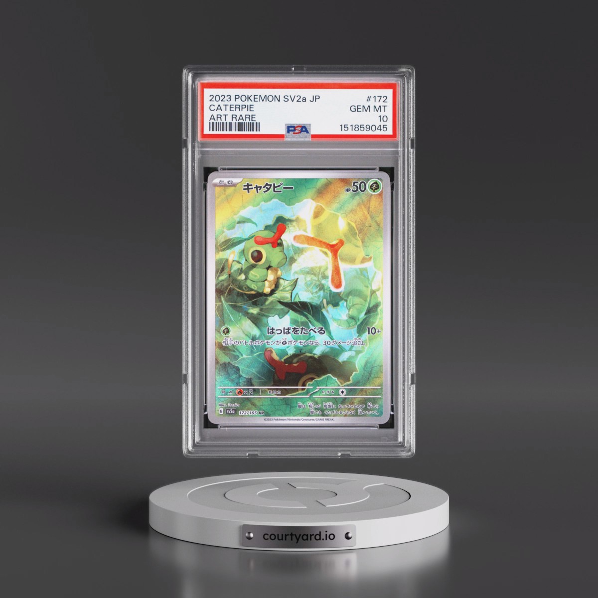 2023 Pokémon Sv2a-Pokémon Card 151 #172 Caterpie - Art Rare (PSA 10 GEM MINT)