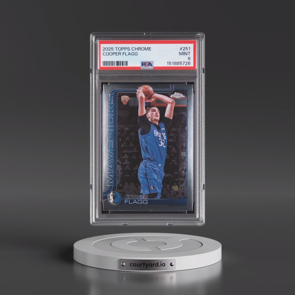 2025 Topps Chrome #251 Cooper Flagg (PSA 9 MINT)