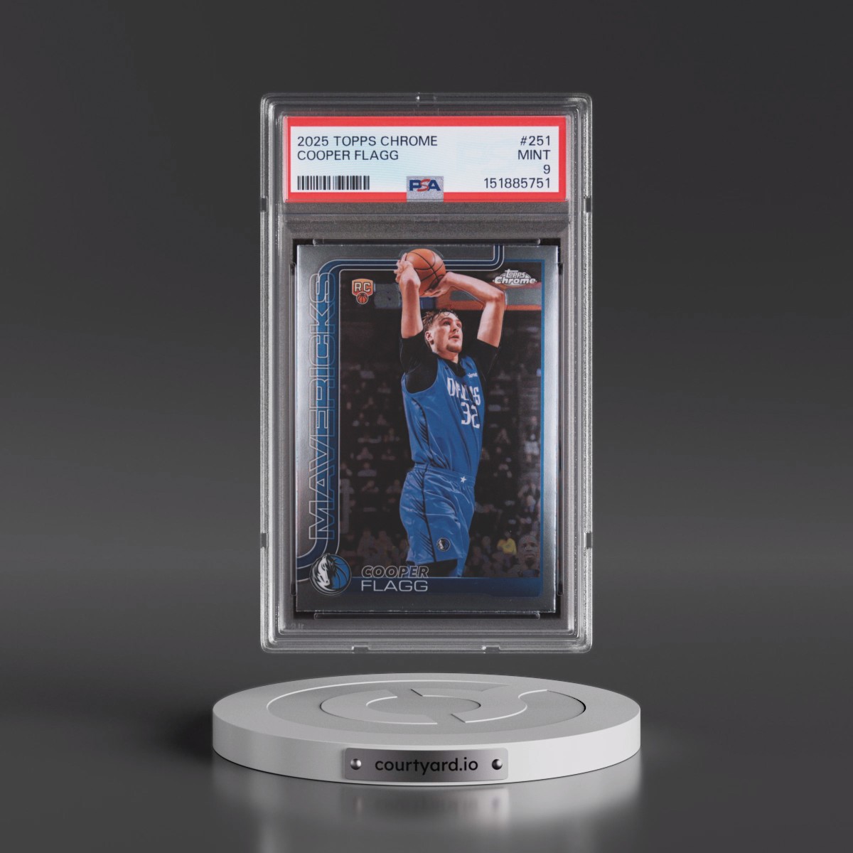 2025 Topps Chrome #251 Cooper Flagg (PSA 9 MINT)
