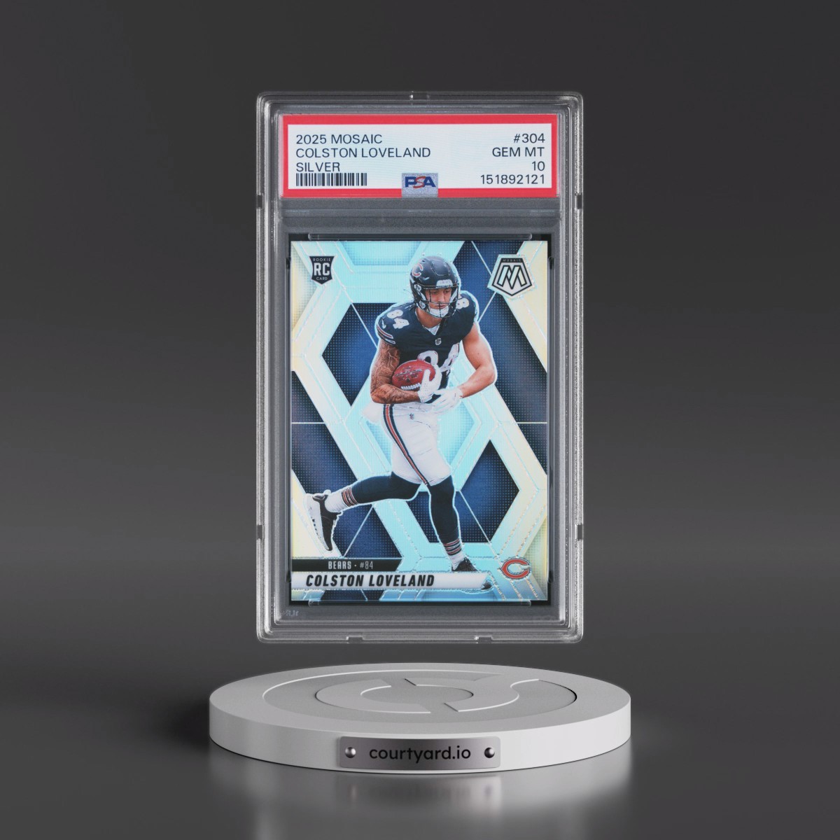 2025 Panini Mosaic Colston Loveland - Silver #304 PSA 10