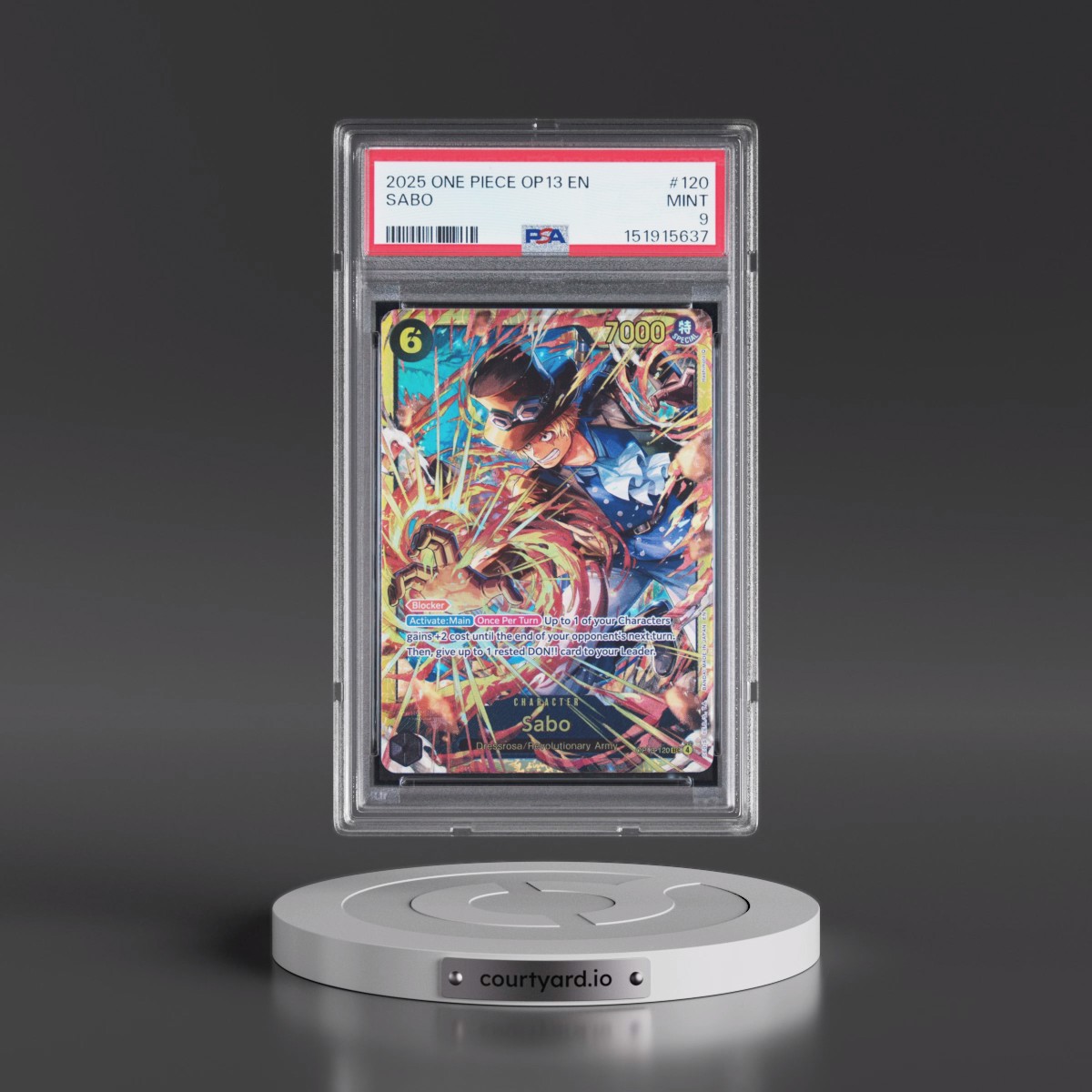 2025 One Piece OP13-Carrying on His Will #120 Sabo (PSA 9 MINT)