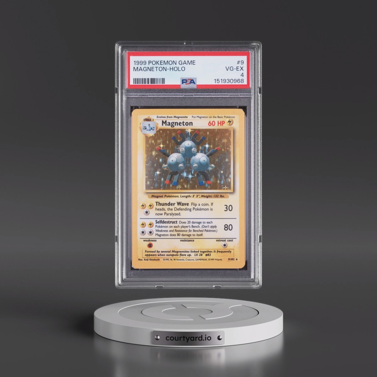 1999 Pokémon Game #9 Magneton - Holo (PSA 4 VG-EX)