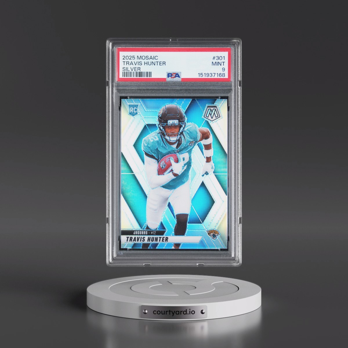 2025 Panini Mosaic Travis Hunter - Silver #301 PSA 9
