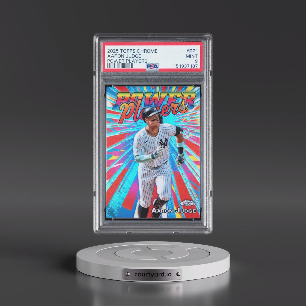 2025 Topps Chrome Power Players #PP1 Aaron Judge (PSA 9 MINT)